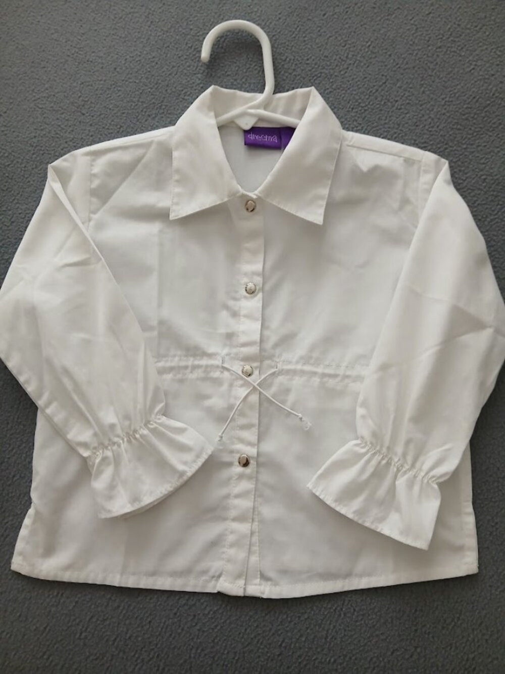 Dreema white Cotton Baby Shirt 3T
